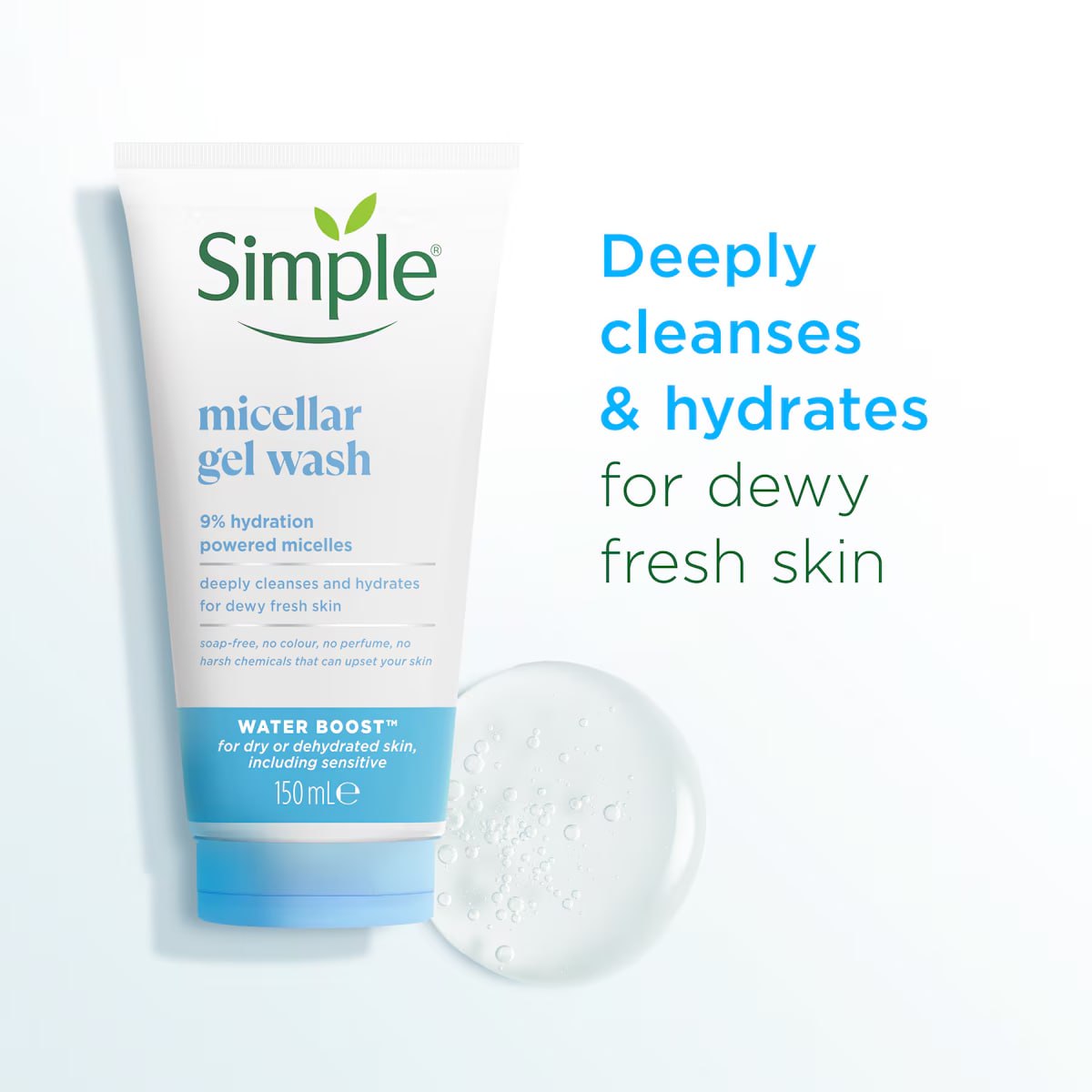 Picture of Simple Water Boost Micellar Facial Gel Wash - 150ml