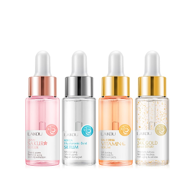 Picture of Laikou Japan Sakura/Hyaluronic Acid/California Vitamin C/France 24k Gold snail serum 4 PCS Combo Pack
