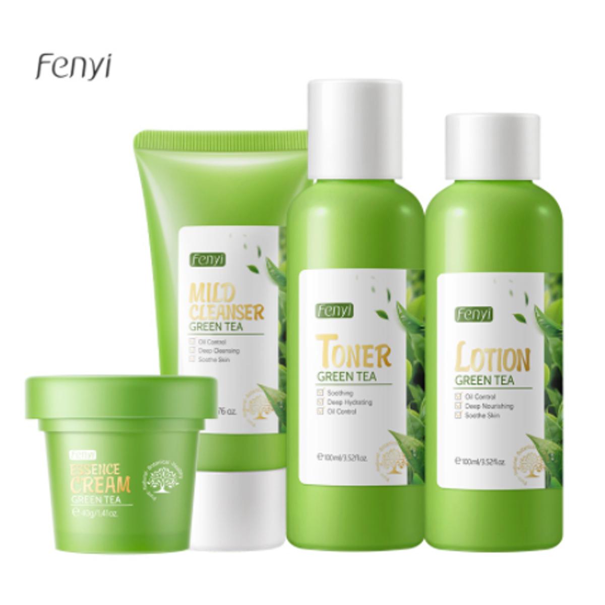 Picture of Fenyi Green Tea Skin Care 4 Pcs Set - [Combo] - Face Wash