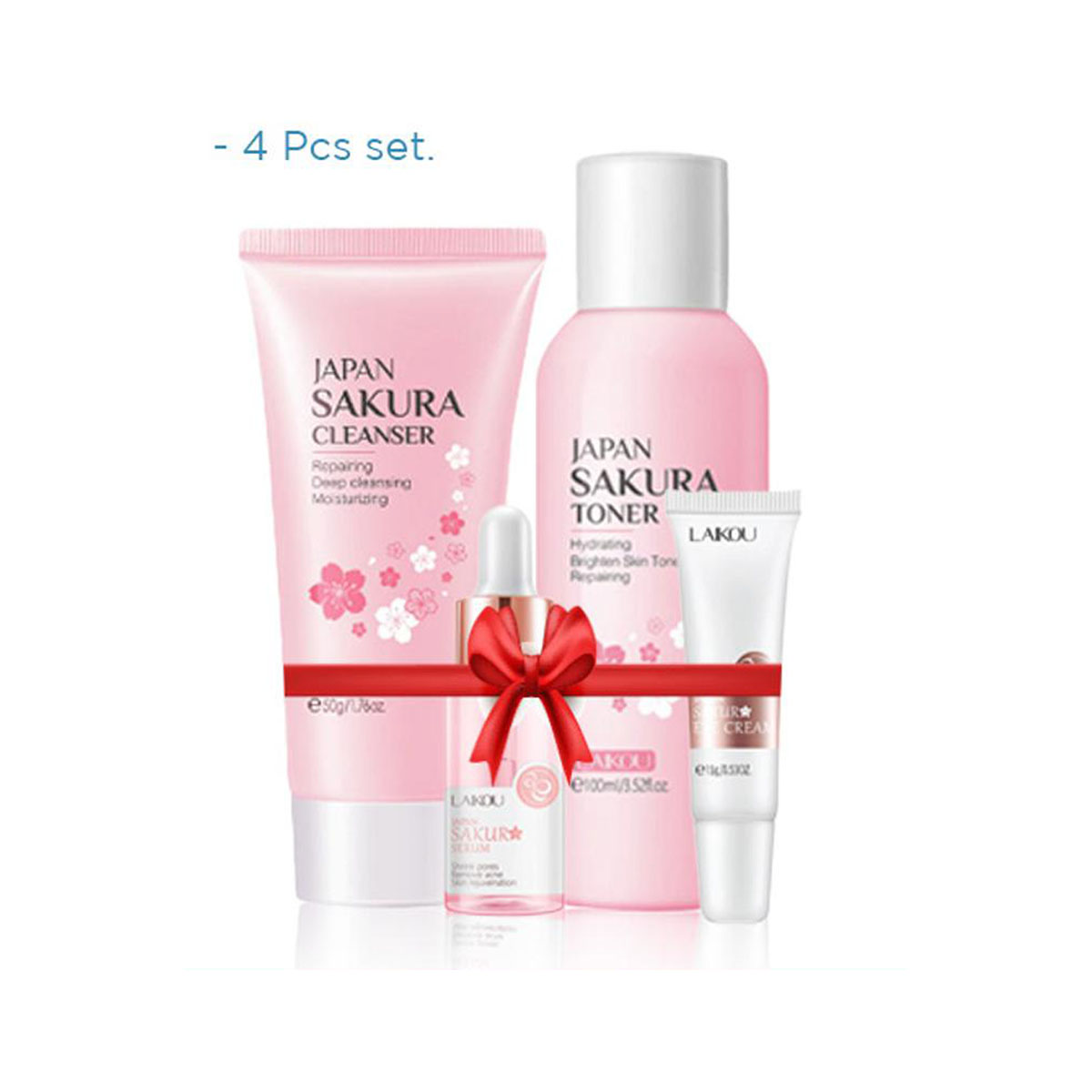 Picture of LAIKOU Sakura (Cleanser/Face Toner/Serum/Eye Cream) Set 4 Pcs