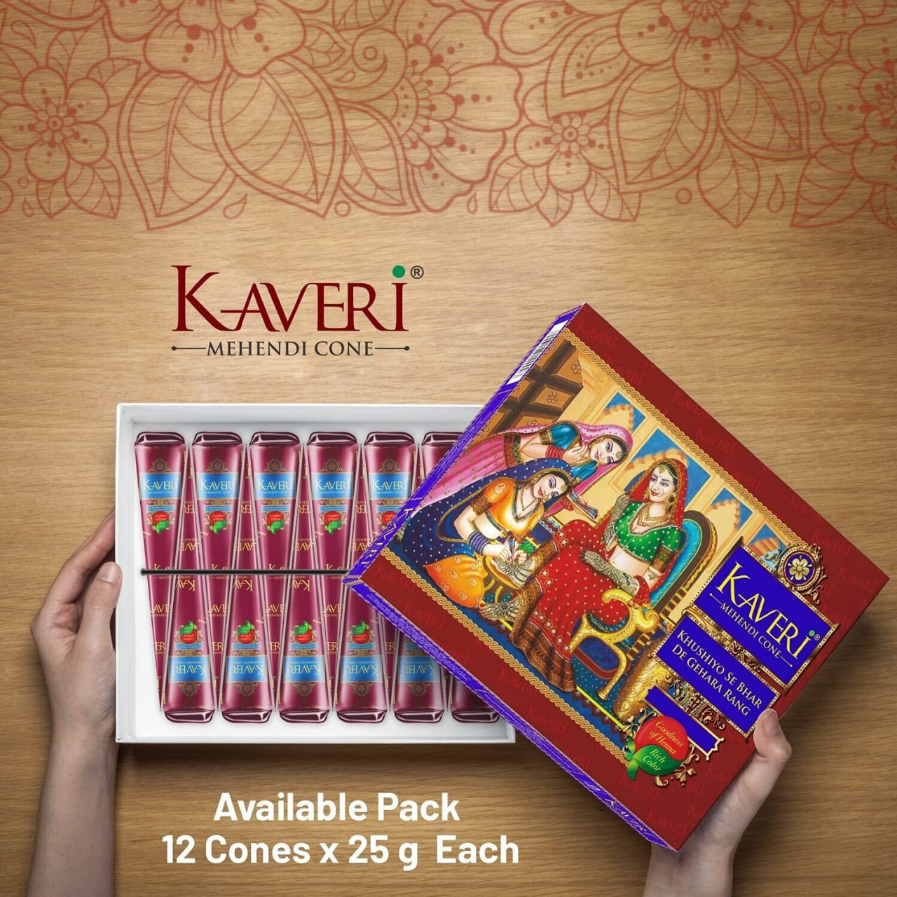 Picture of Kaveri Mehendi Cone ready to use - 12pcs