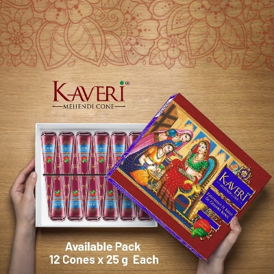 Picture of Kaveri Mehendi Cone ready to use - 12pcs