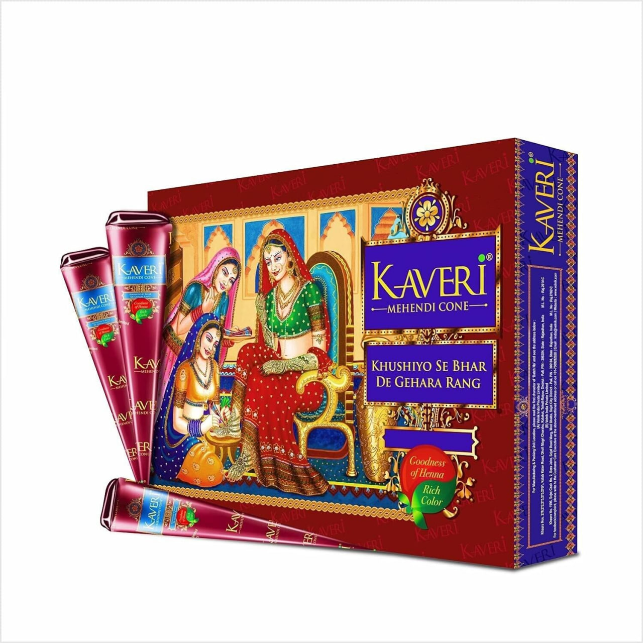 Picture of Kaveri Mehendi Cone ready to use - 12pcs