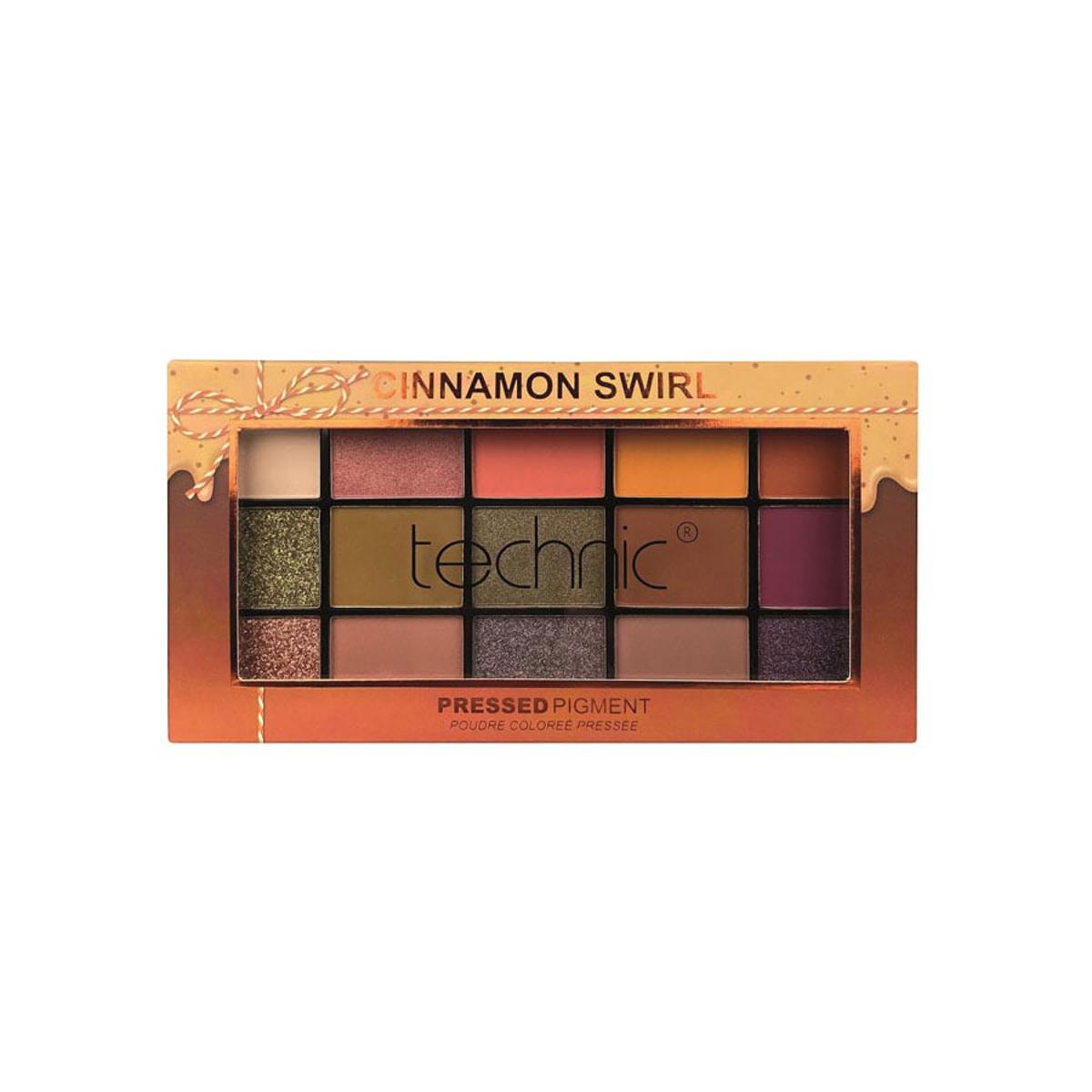 Picture of Technic Pressed Pigment Eyeshadow Palette 15 Color -Cinnamon Swirl