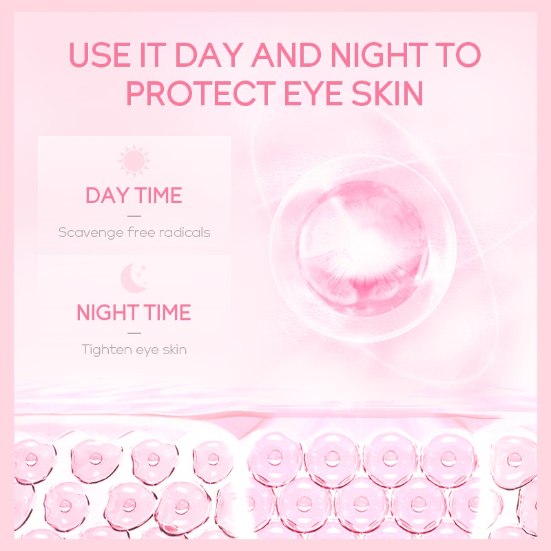 Picture of LAIKOU Sakura Eye Cream Anti-Aging Wrinkles Remover Dark Circles Eye Cream - 15gm