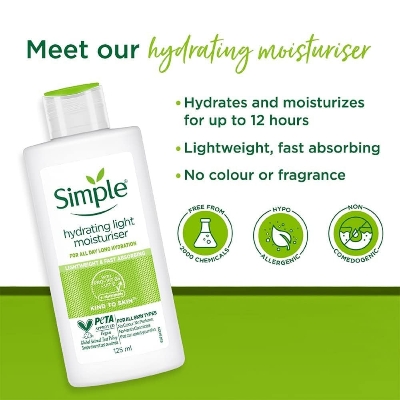 Picture of Simple Kind to Skin Hydrating Light Moisturiser - 125 ml