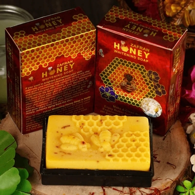 Picture of Zafran Honey Brightenign Soap Authentic and original - 100gm