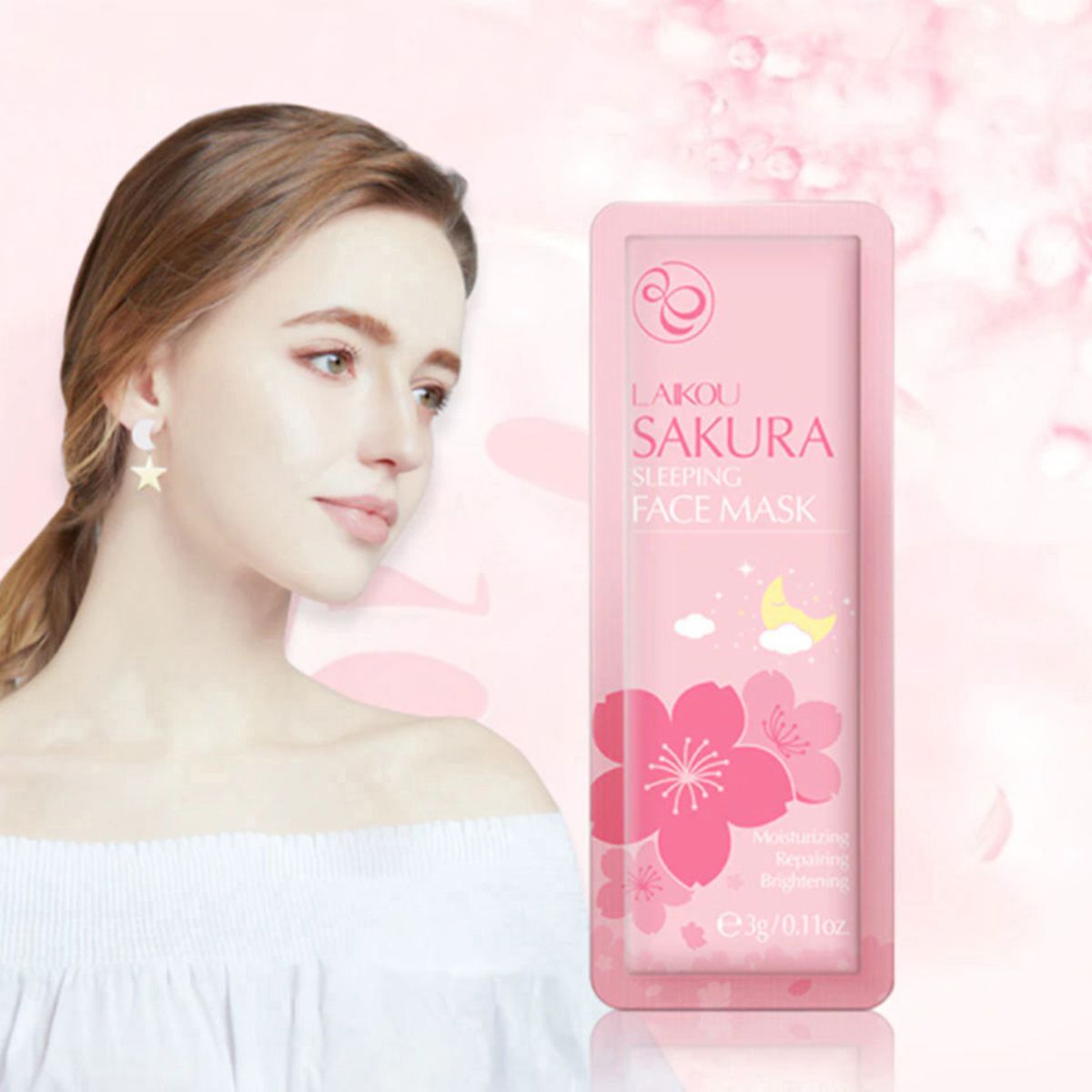 Picture of LAIKOU Sakura Eye Cream 15gm/Sakura Serum 17ml/Sleeping Mask 3G