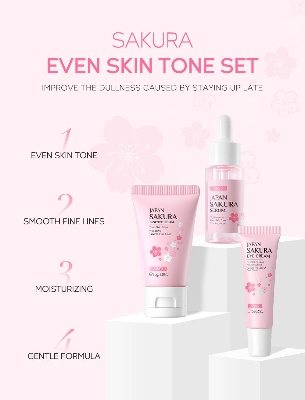 Picture of Laikou Japan Sakura Skin Care Set - 3 pcs
