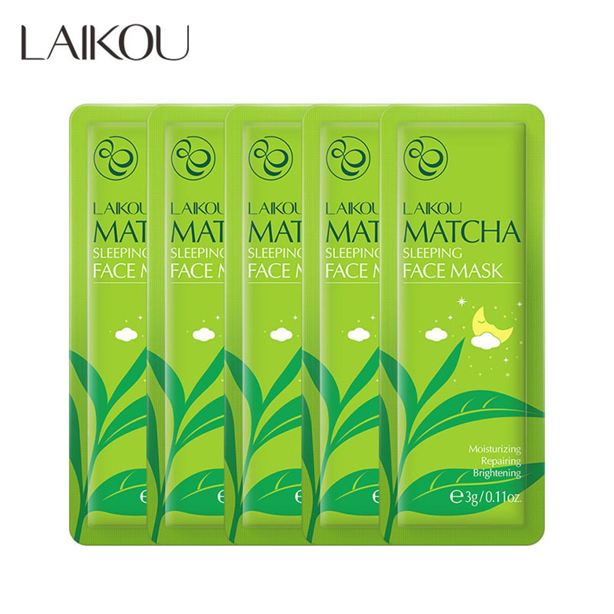 Picture of LAIKOU Matcha Sleeping Face Mask -5 Pcs