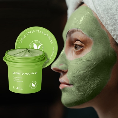 Picture of Laikou Green Tea Mud Mask Acne Care - 100g