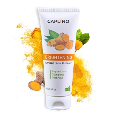 Picture of Caplino Turmeric Facial Cleanser + Light Moisturizer Combo - [100ml/50ml]