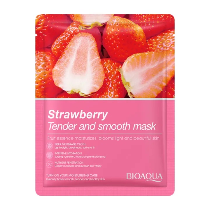 Picture of Bioaqua Strawberry Sheet Mask - 25g (2PCS)