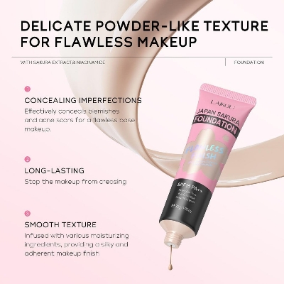 Picture of Laikou Japan Sakura Foundation Flawless Finish SPF 15PA+++ - 110 Ivory