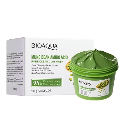 Picture of Bioaqua Mung Bean Amino Acid Pore Clean Clay Mask (100g)