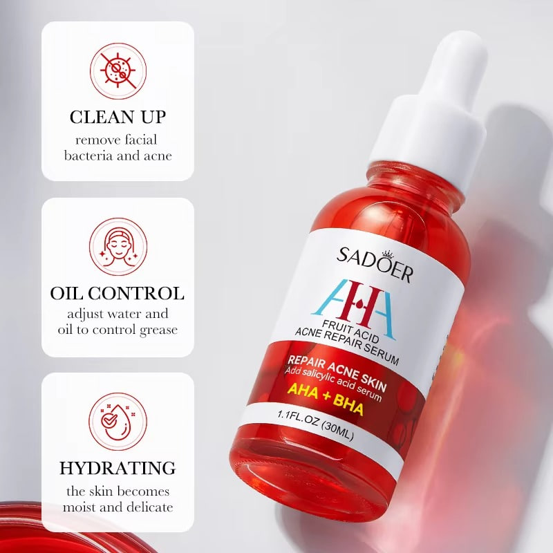 Picture of Sadoer AHA + BHA Fruit Acid Acne Repair Acne Skin serum -30ML
