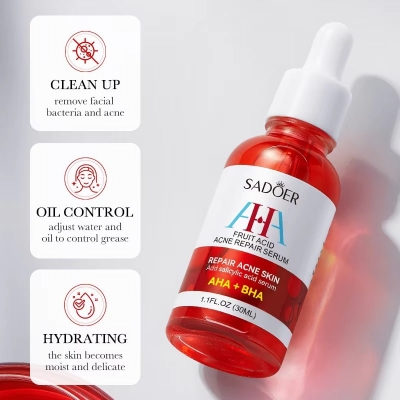 Picture of Sadoer AHA + BHA Fruit Acid Acne Repair Acne Skin serum -30ML