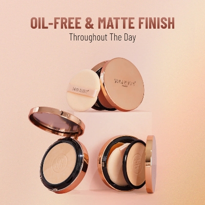 Picture of Swiss Beauty Silky & Smooth Oil Control Pressed Powder Compact with SPF 15 – 03 Skin Color