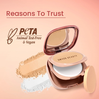 Picture of Swiss Beauty Matte & Set Duo Compact Powder - Sand 03