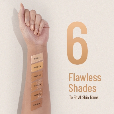 Picture of Swiss Beauty Full Coverage Foundation – Shell White 01