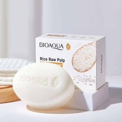 Picture of Bioaqua Rice Raw Pulp Essence Soap - 100g