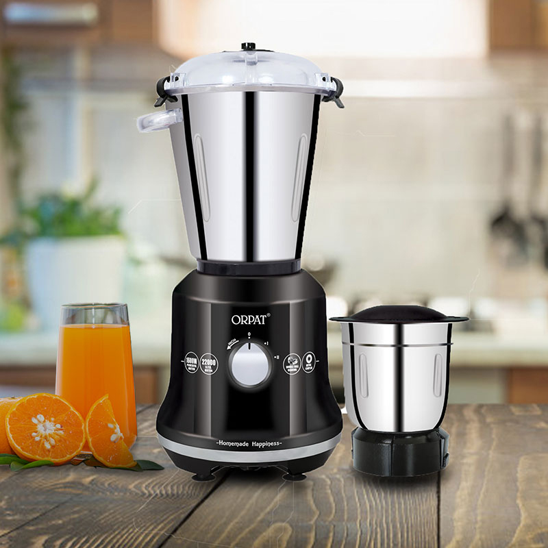 Picture of Orpat 1600-Watt 2-in-1 Jars Heavy Duty Kitchen Commercial Mixer Grinder - Efficient and Powerful Appliance for Your Kitchen Needs