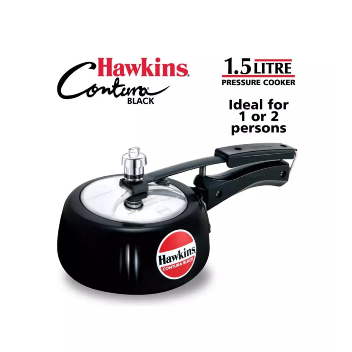 Picture of Hawkins Contura Pressur cooker 1.5 Litre Black Made In India