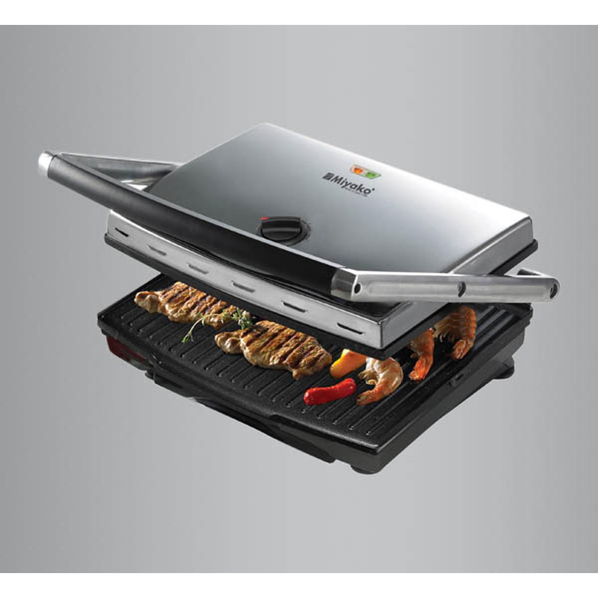 Picture of Miyako Electric Sandwich Press Contact Grill, Grill Sub Sandwich Maker (2000 Watt) SW-507 BT
