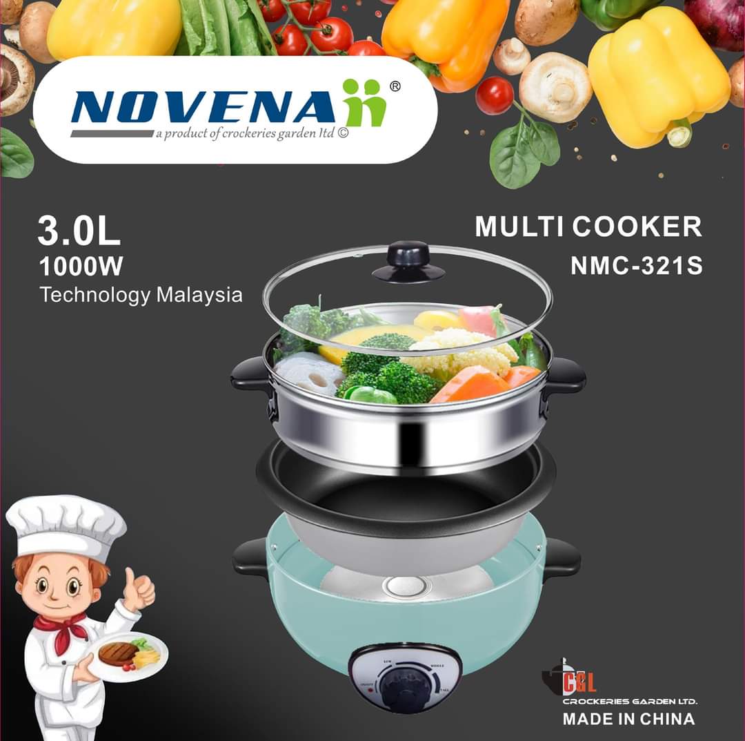 Picture of Novena multi cooker, Electric curry cooker, 3L