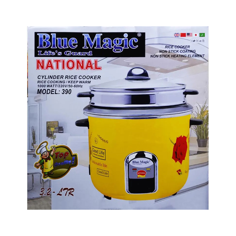 Picture of Blue Magic National 390 Double Inner Pot Electric Rice Cooker (3.2L)