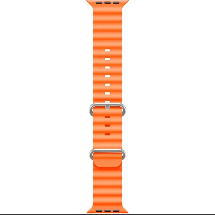 Picture of Apple Watch Band 42mm 44mm 45mm 49mm for Women Men, Adjustable Loop Silicone Waterproof Sport Strap for iWatch Series Ultra/8/7/6/5/4/3 ( only belt )