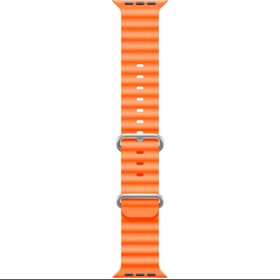 Picture of Apple Watch Band 42mm 44mm 45mm 49mm for Women Men, Adjustable Loop Silicone Waterproof Sport Strap for iWatch Series Ultra/8/7/6/5/4/3 ( only belt )