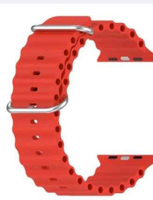 Picture of Ocean Band Compatible with for Apple Watch Band 42mm 44mm 45mm 49mm for Women Men, Adjustable Loop Silicone Waterproof Sport Strap for iWatch Series Ultra/8/7/6/5/4/3 ( only belt )