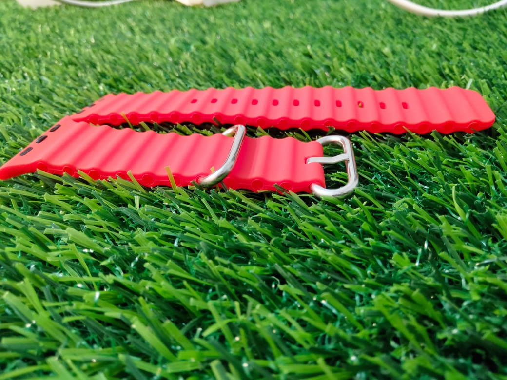 Picture of Ocean Band Compatible with for Apple Watch Band 42mm 44mm 45mm 49mm for Women Men, Adjustable Loop Silicone Waterproof Sport Strap for iWatch Series Ultra/8/7/6/5/4/3 ( only belt )