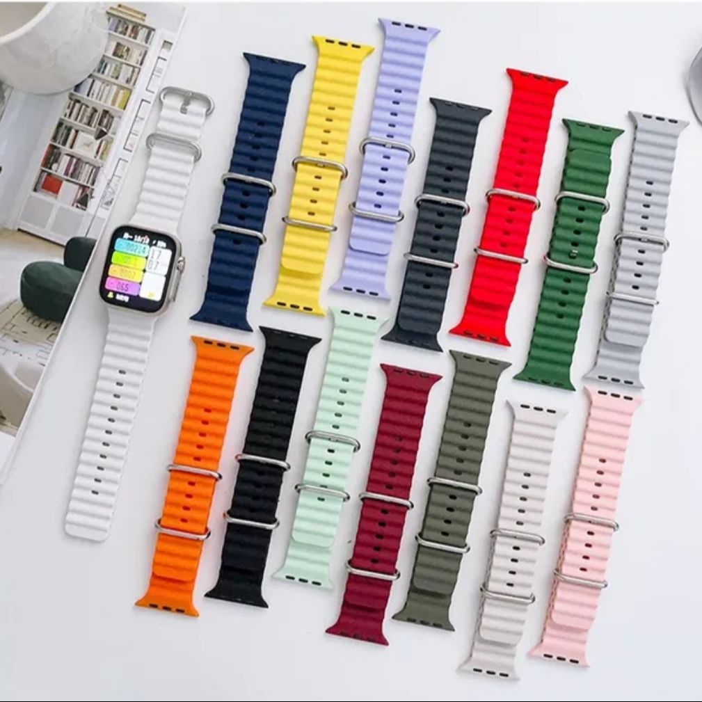 Picture of Printed Silicone Strap 42mm 45mm 45mm 49mm, IWATCH Series Ultra9/8/7/6/4/3 (Belt) is compatible with Apple Watch Band for female men 25+Color