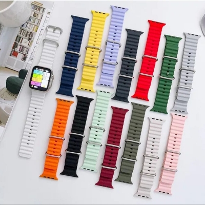 Picture of Printed Silicone Strap 42mm 45mm 45mm 49mm, IWATCH Series Ultra9/8/7/6/4/3 (Belt) is compatible with Apple Watch Band for female men 25+Color