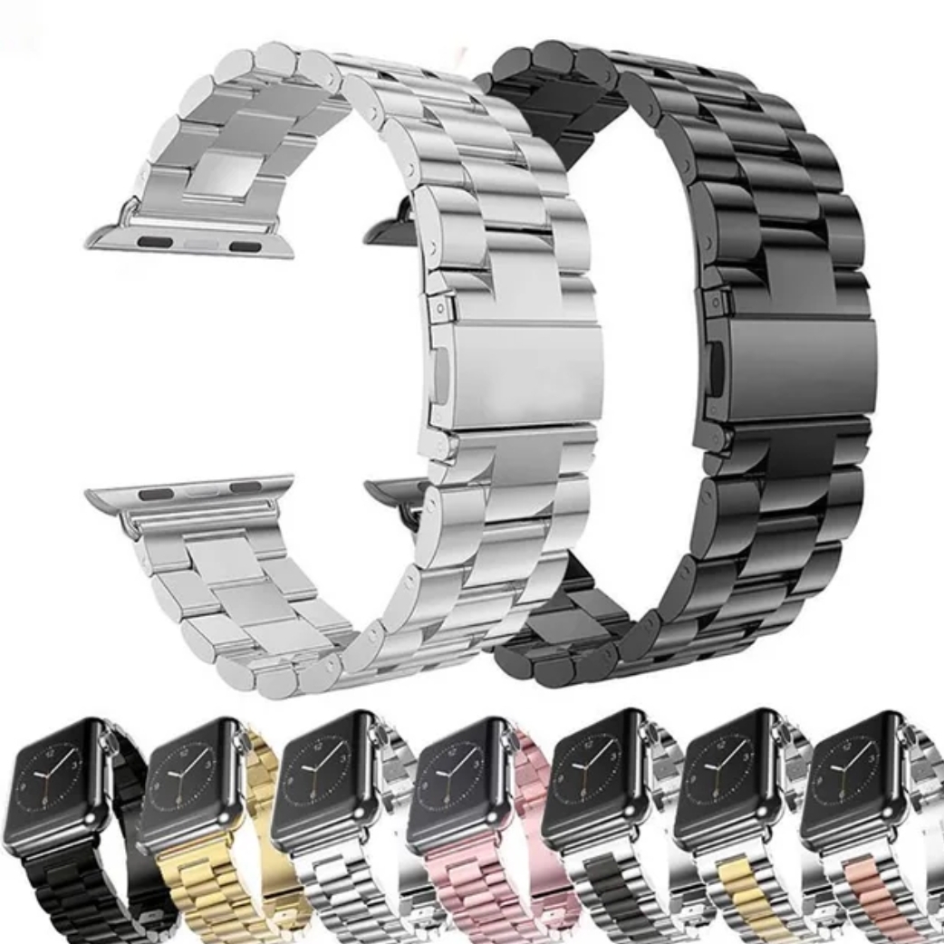 Picture of Premium Quality New Silver Color - 42mm 44mm 45mm 49mm Stainless Steel Band Metal Strap For Smart Watch - Smart Watch StrapBelt - Emphasizing Value