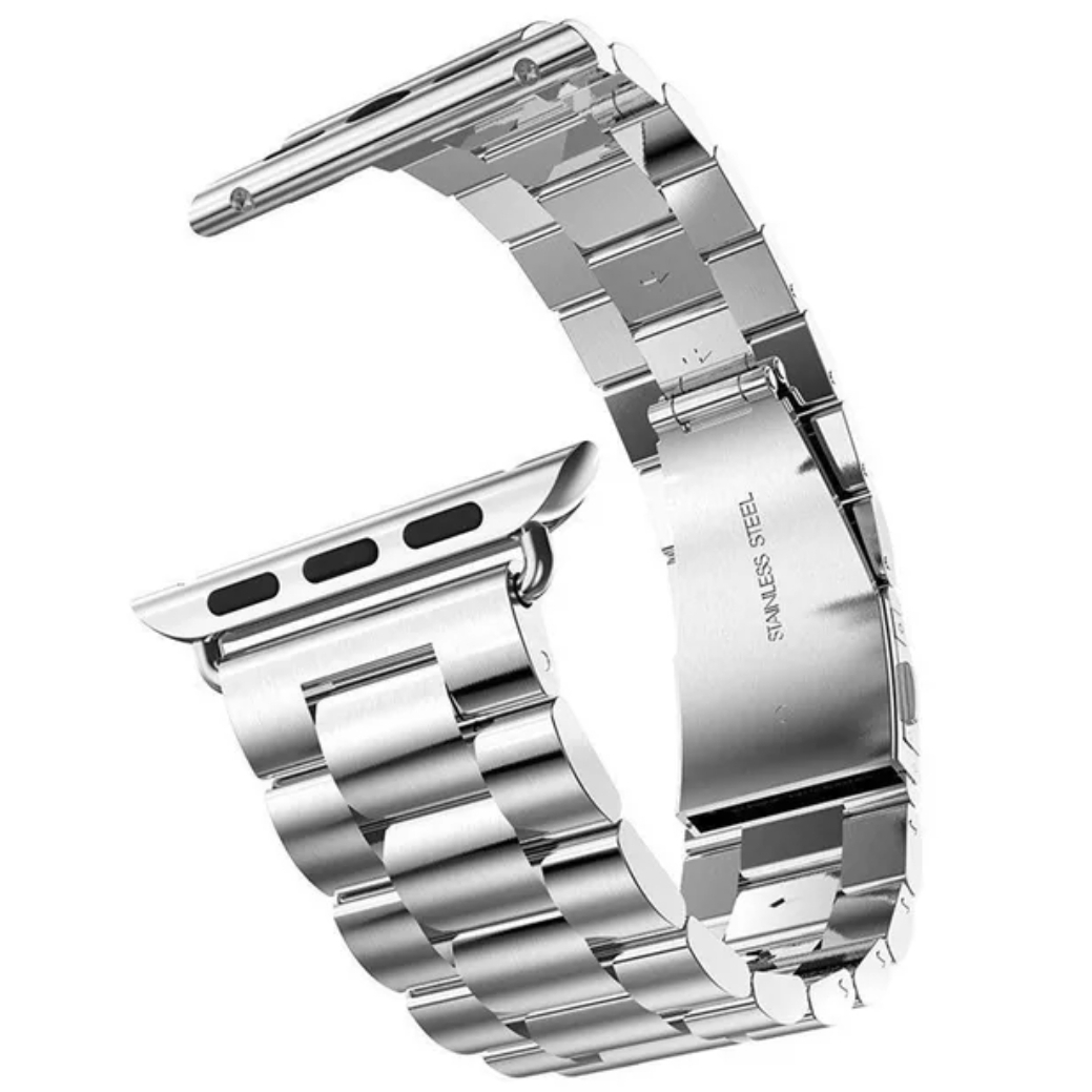 Picture of Premium Quality New Silver Color - 42mm 44mm 45mm 49mm Stainless Steel Band Metal Strap For Smart Watch - Smart Watch StrapBelt - Emphasizing Value