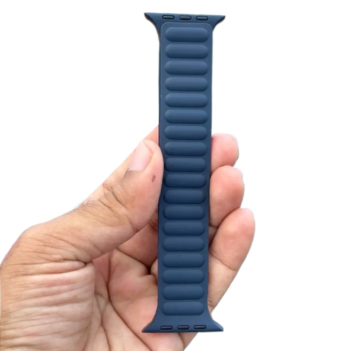 Picture of Premium Quality -42mm 44mm 45mm 49mm Adjustable Soft Silicone Magnetic Watch Strap - Smart Watch Belt - Signifying Quality