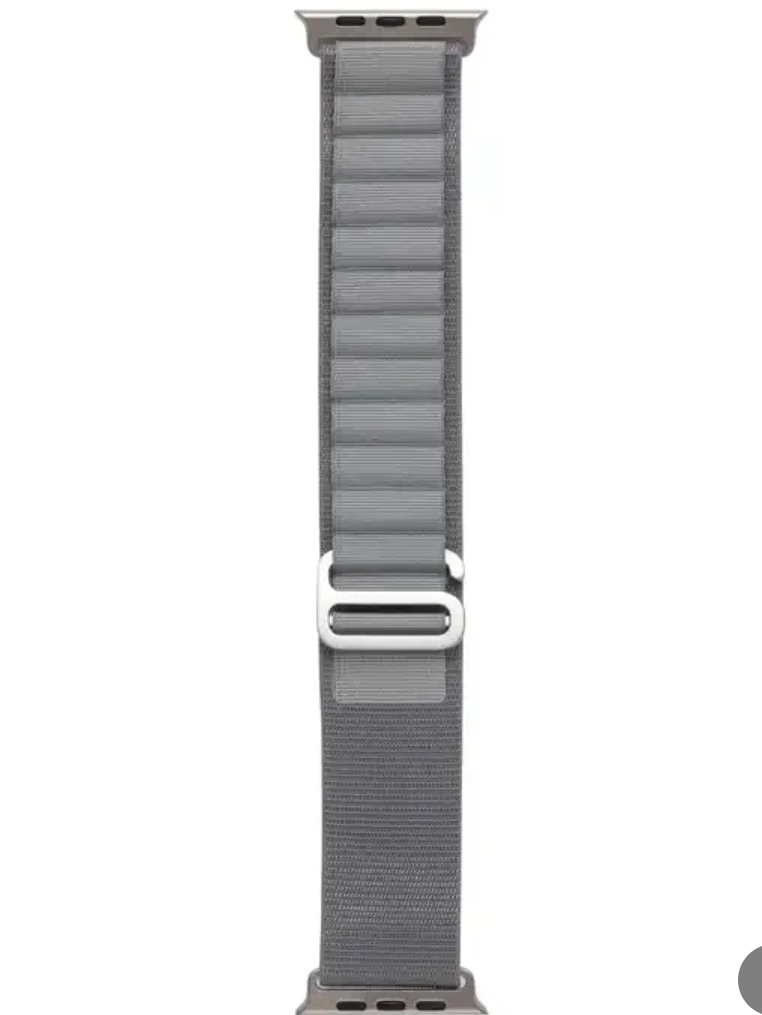 Picture of Light Gray  Color Metal Alpine Nylon Strap /Belt  42mm/44mm/45mm/49mm