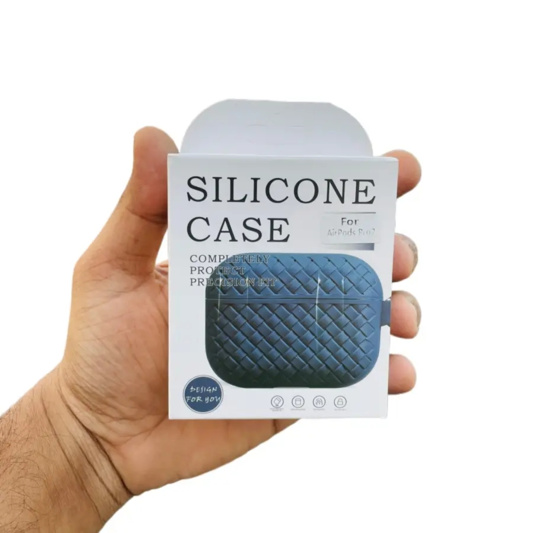 Picture of Blue SILICONE (Only Cover) For Apple Airpods Pro and  pro 2nd Gen Premium Earbuds Protective Cover (Headphone not included) joyroom T03s Pro Headphone not included