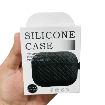 Picture of Black SILICONE  (Only Cover) For Apple Airpods Pro and  pro 2nd Gen Premium Earbuds Protective Cover (Headphone not included) joyroom T03s Pro Headphone not included