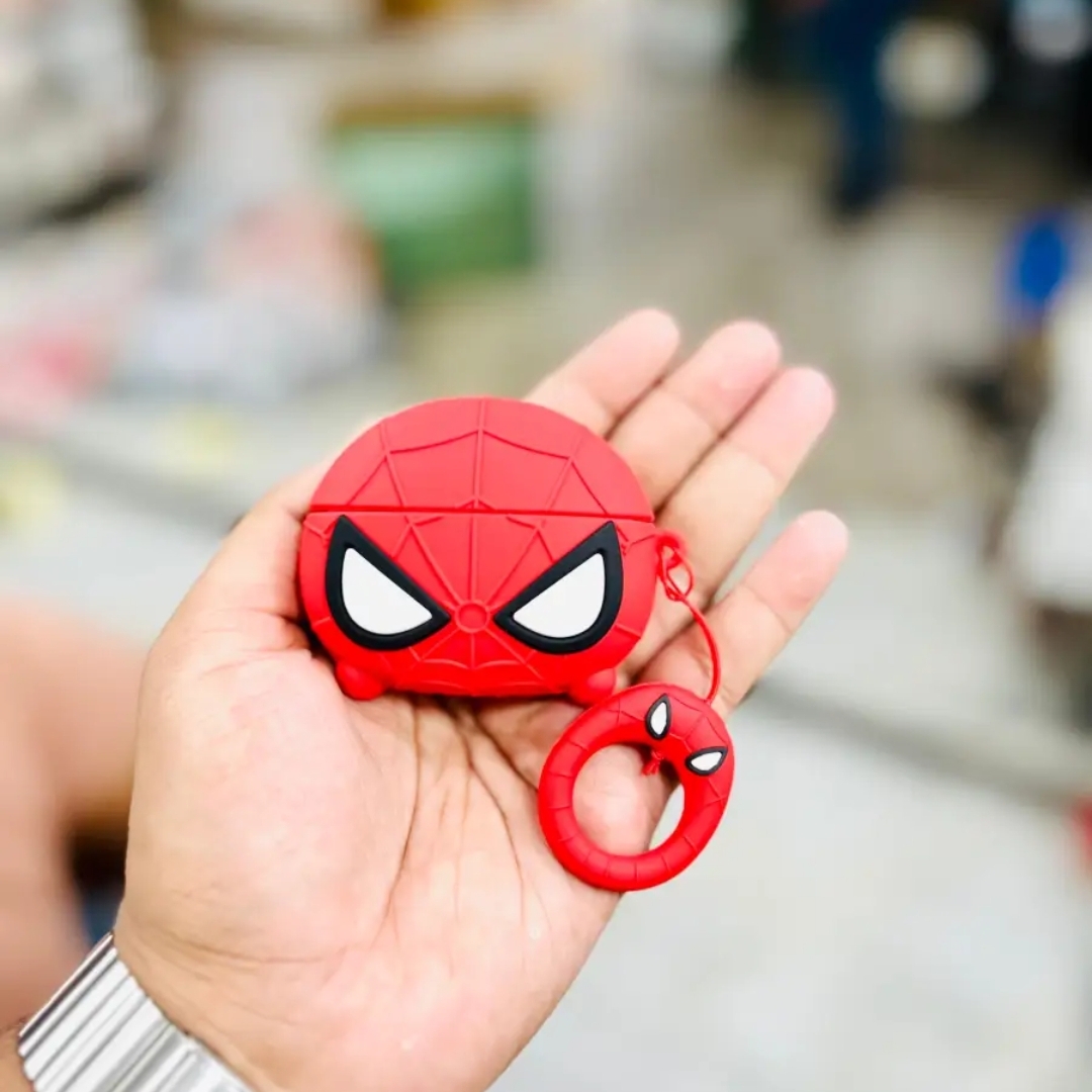 Picture of Spider Man (Only Cover) For Apple Airpods Pro and  pro 2nd Gen Premium Earbuds Protective Cover (Headphone not included) joyroom T03s Pro Headphone not included