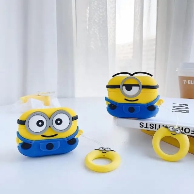 Picture of Little Yellow Man (Only Cover) For Apple Airpods Pro and  pro 2nd Gen Premium Earbuds Protective Cover (Headphone not included) joyroom T03s Pro Headphone not included