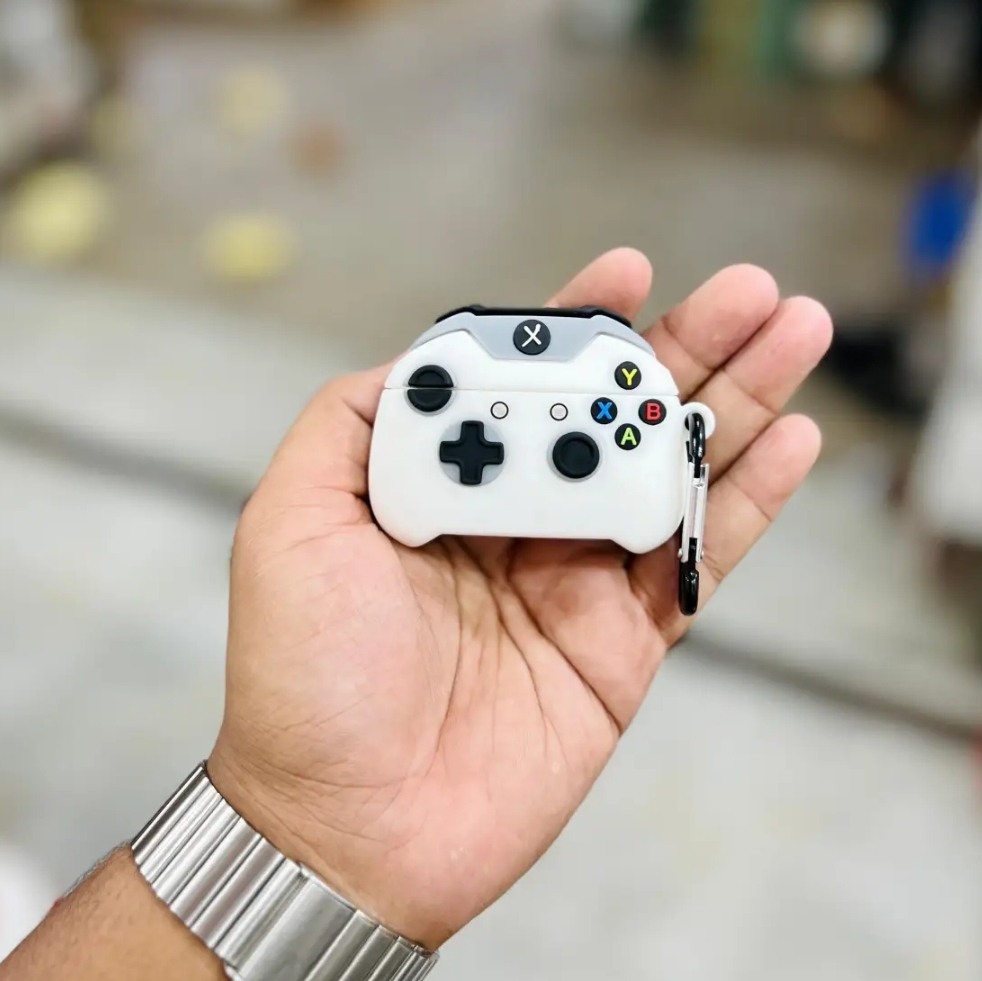 Picture of Xbox Game Controller White (Only Cover) For Apple Airpods Pro and  pro 2nd Gen Premium Earbuds Protective Cover (Headphone not included) joyroom T03s Pro Headphone not included