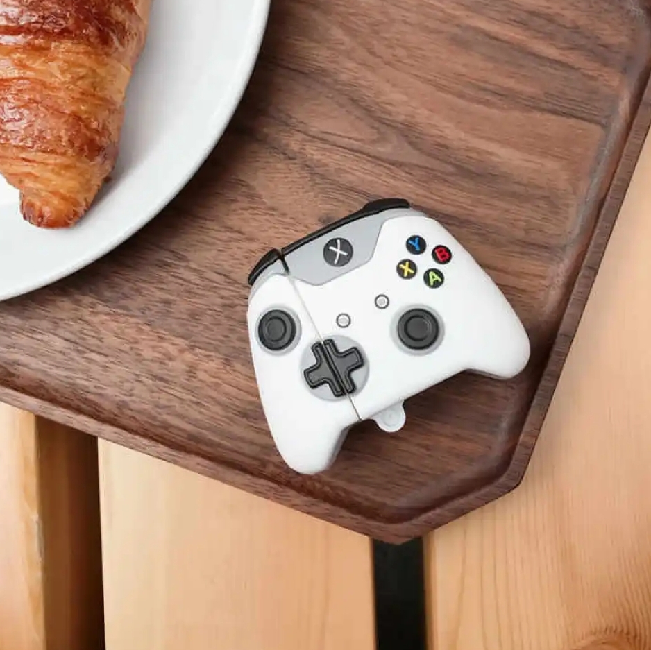 Picture of Xbox Game Controller White (Only Cover) For Apple Airpods Pro and  pro 2nd Gen Premium Earbuds Protective Cover (Headphone not included) joyroom T03s Pro Headphone not included