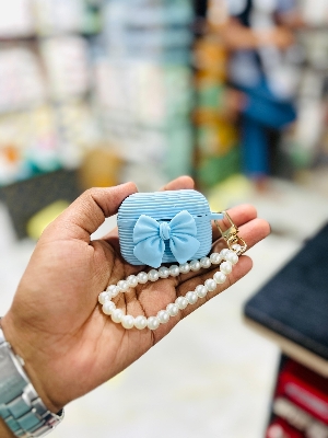 Picture of Bowknot  (Only Cover) For Apple Airpods Pro and  pro 2nd Gen Premium Earbuds Protective Cover (Headphone not included) joyroom T03s Pro Headphone not included