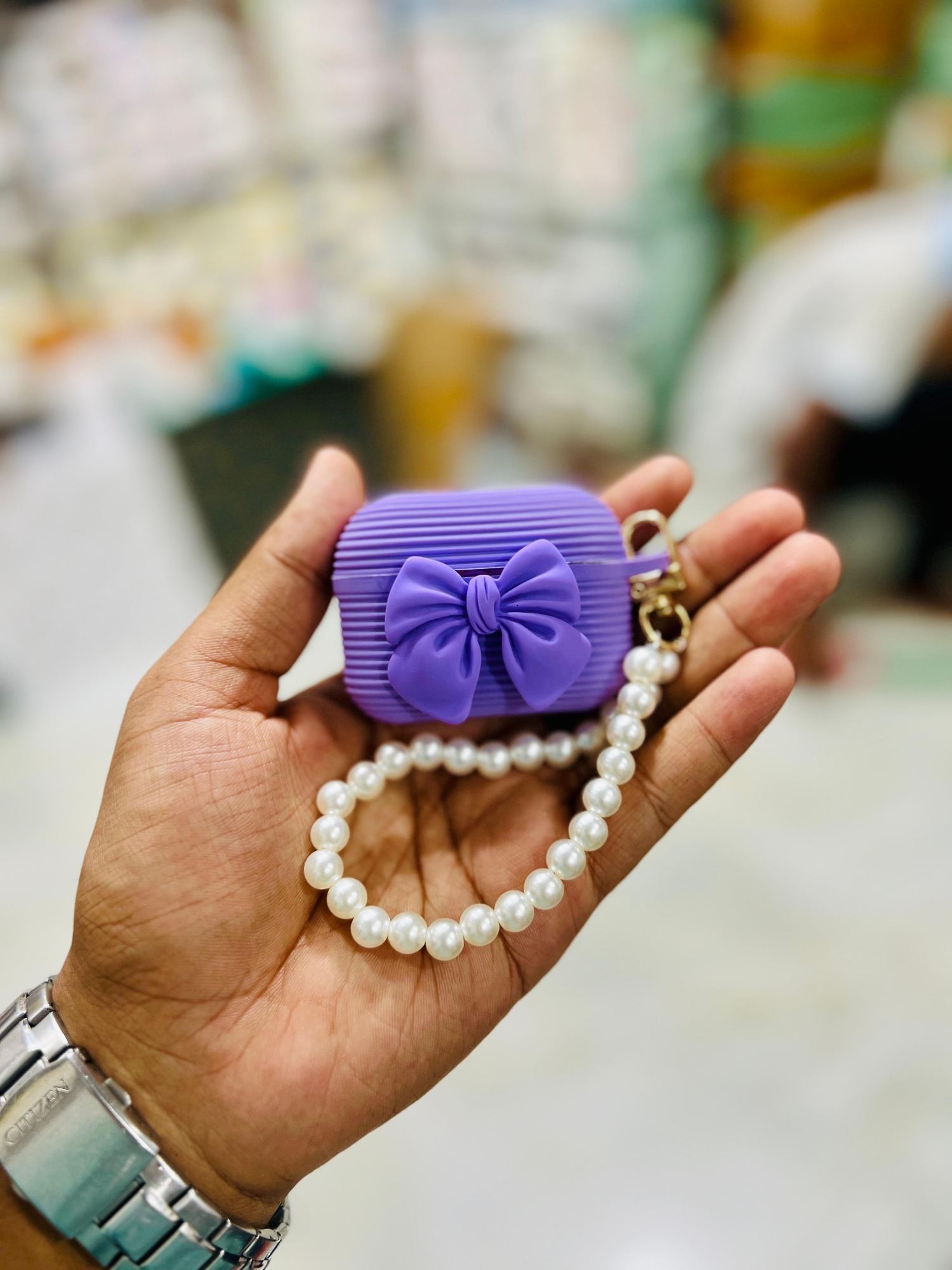 Picture of Bowknot  (Only Cover) For Apple Airpods Pro and  pro 2nd Gen Premium Earbuds Protective Cover (Headphone not included) joyroom T03s Pro Headphone not included