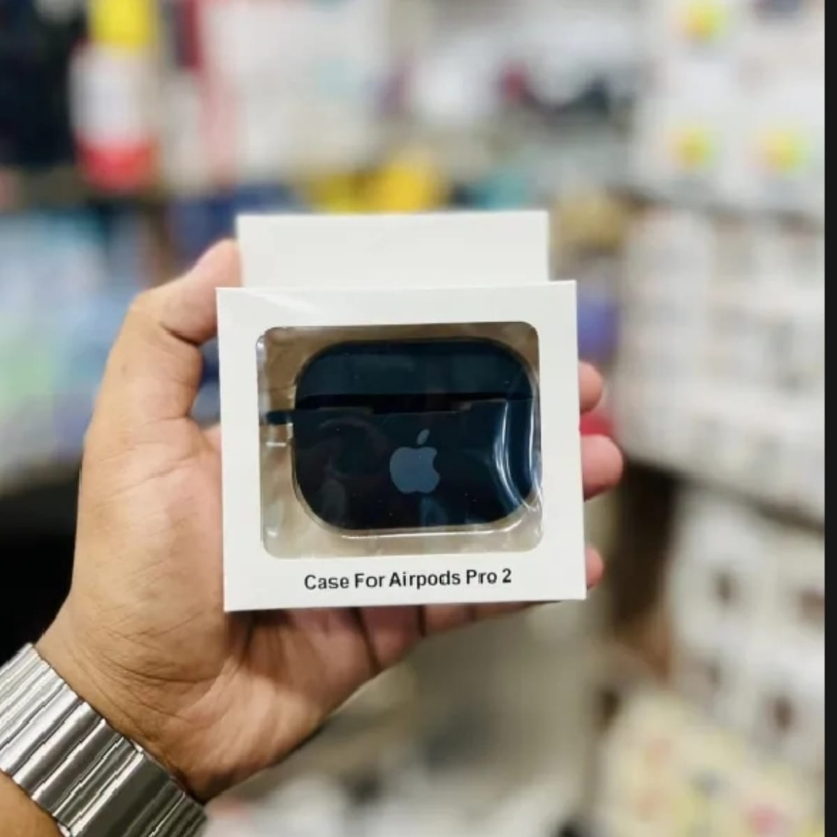Picture of শুধুমাত্র কভার) Airpods Pro / pro 2 silicone Case with for apple logo