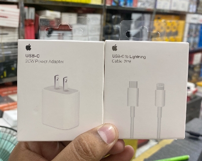 Picture of 20W USB-C Power Adapter Charger for Apple: Charge Your Apple Devices Quickly and Efficiently with This 20W USB-C Power Adapter Charger